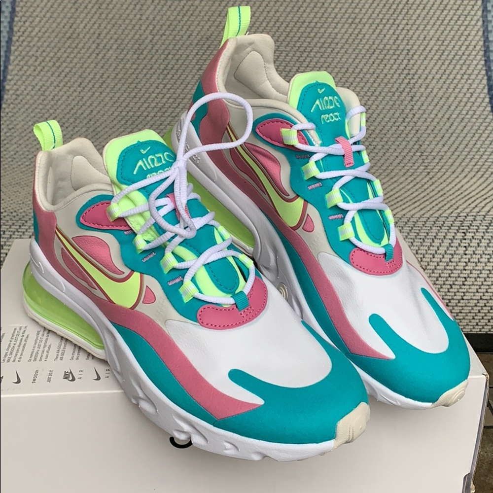 NIKE W AIR MAX 270 REACT white/barely volt - Picture 4 of 16